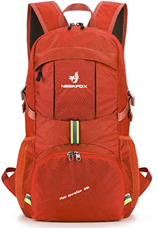 NEEKFOX Packable Lightweight Hiking Daypack 35L Travel Hiking Backpack, Ultralight Foldable Backpack for Women Men